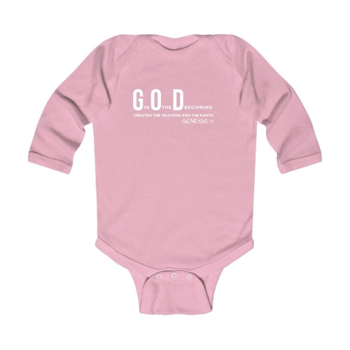 Infant Long Sleeve Graphic T-shirt - God in the Beginning Print