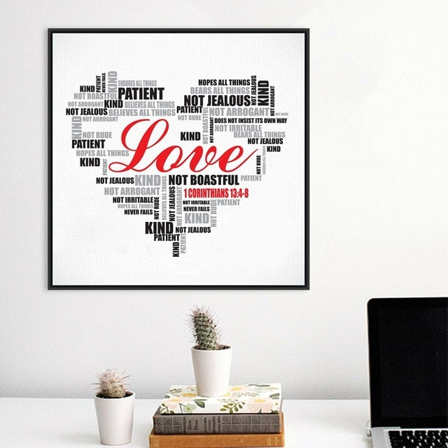 Bible Verse Prints And Poster Love Is Patient Kind