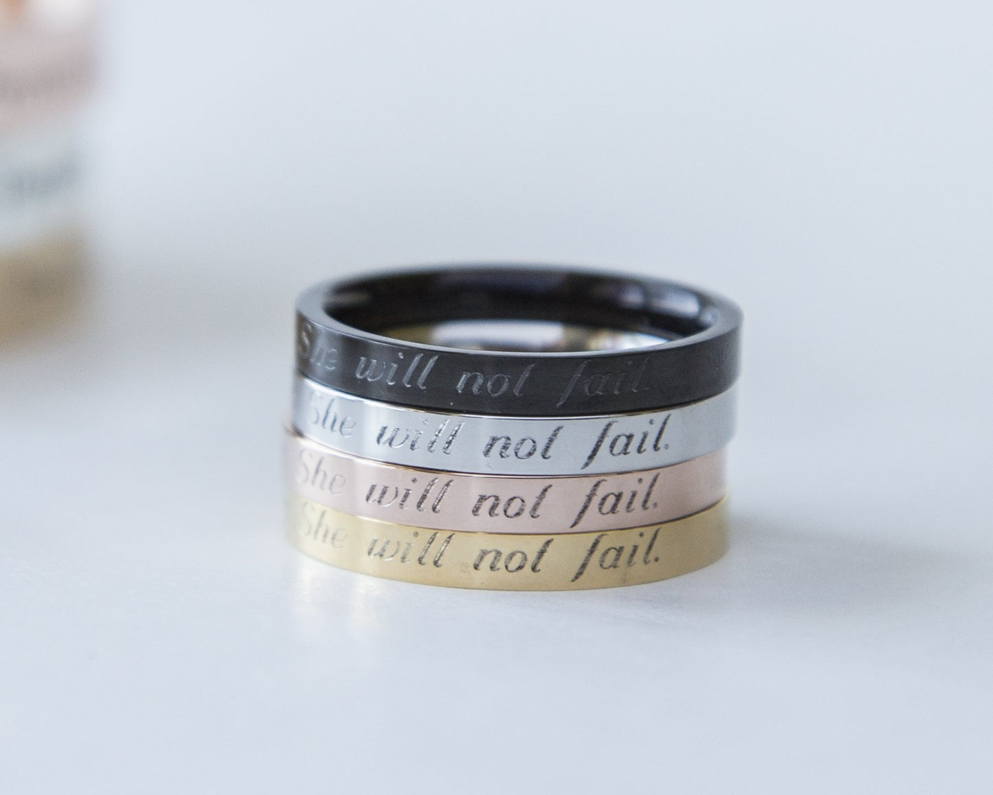 Psalm 46:5 Ring, God is Within Her She Will Not Fail Religious Gift