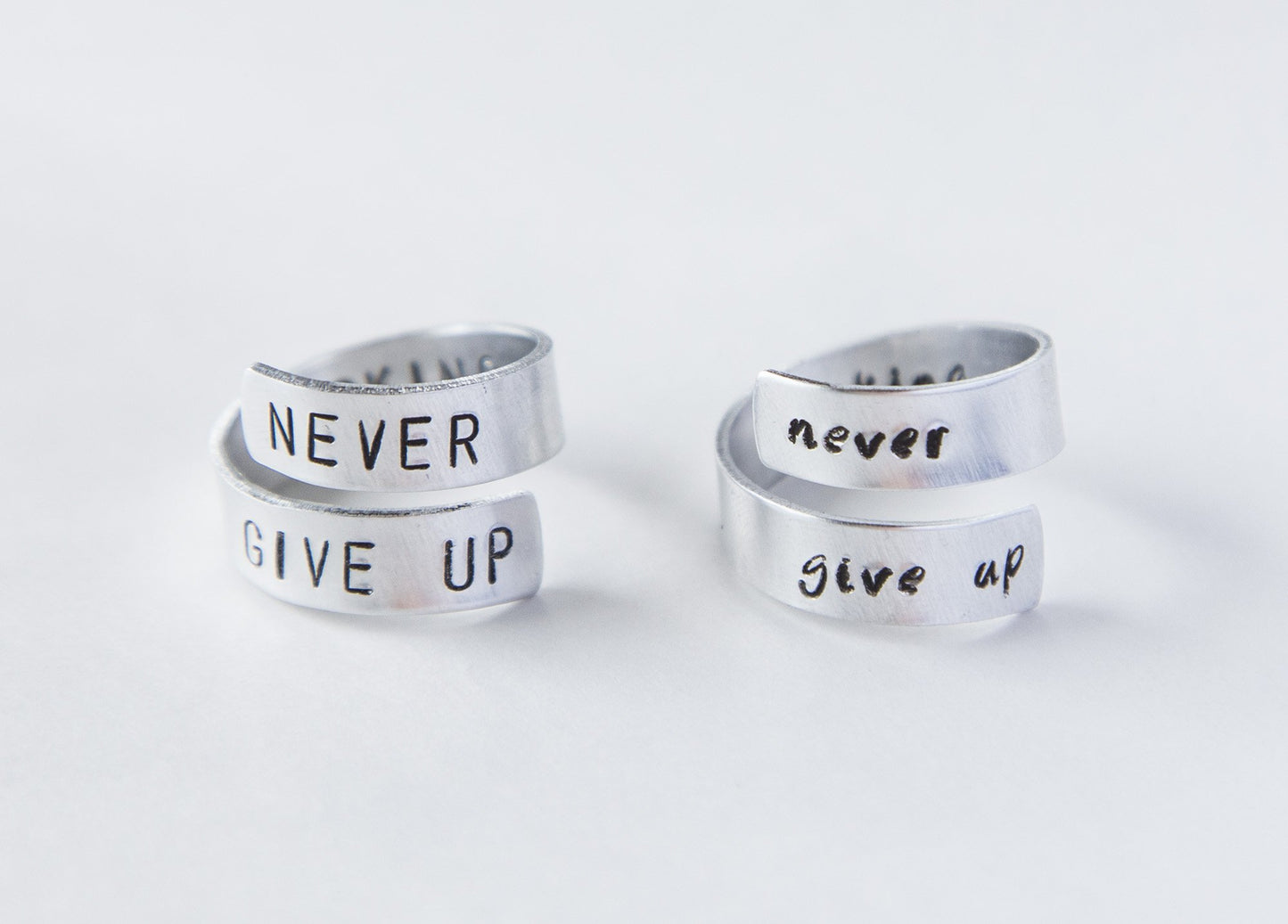 Never Give Up Ring, Cancer Survivor ring, Cancer Victory