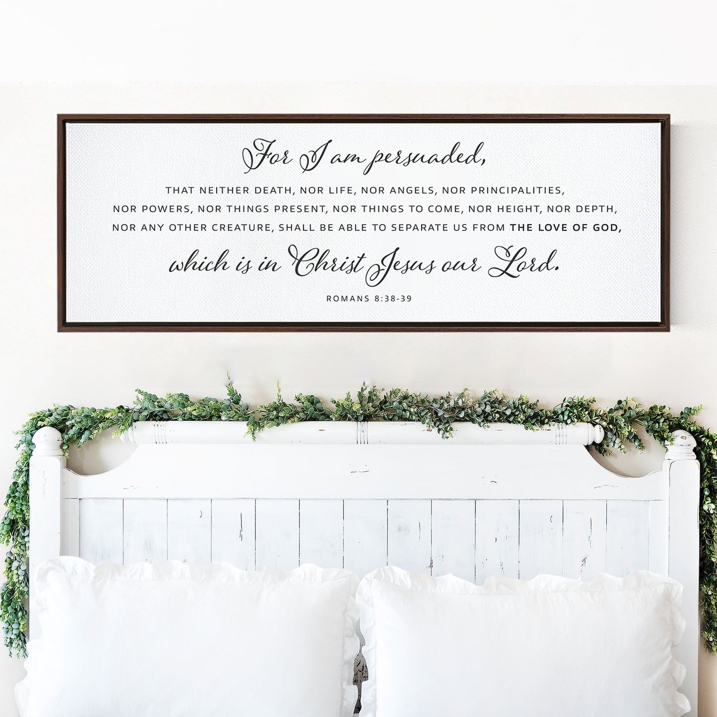 For I Am Persuaded  | Scripture Sign | Christian Wall Decor | Bible