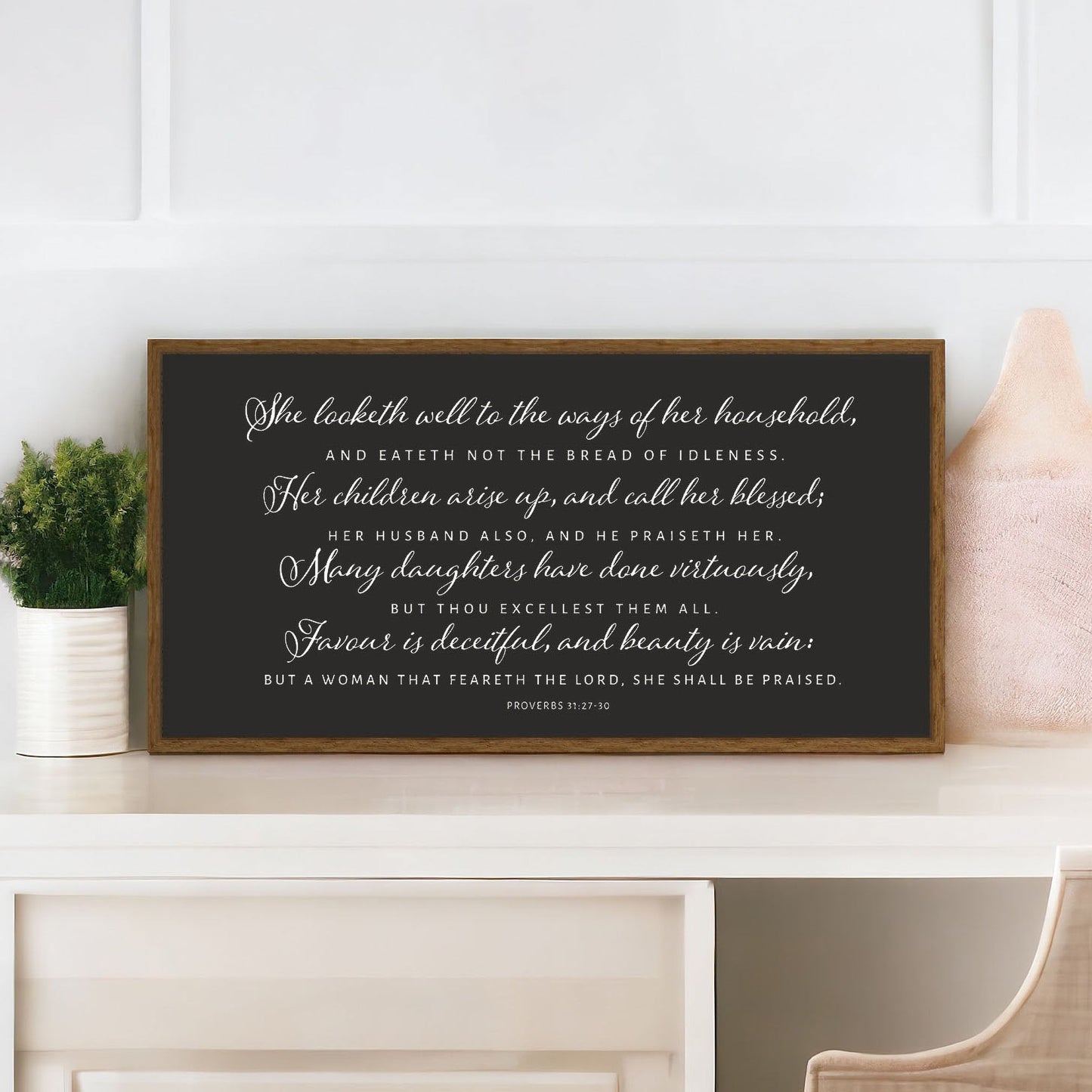 Proverbs 31 | Christian Wood Sign