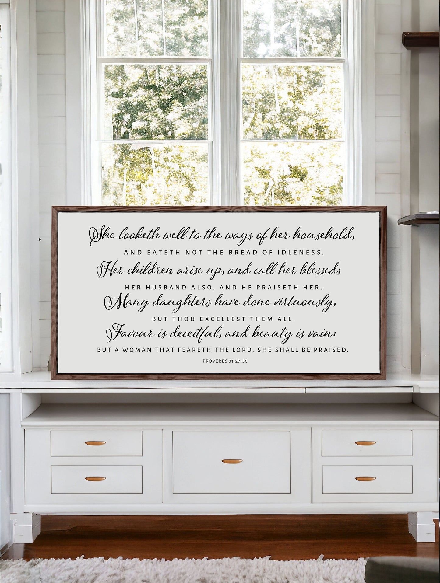 Proverbs 31 | Christian Wood Sign