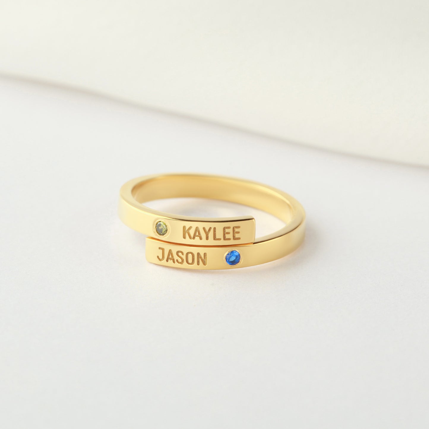 Mom Ring with Kids Names, Mom Ring 2 Kids, Personalized Mom Jewelry